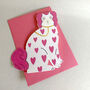 Loveheart Vlentine's Pottery Dog, thumbnail 2 of 3