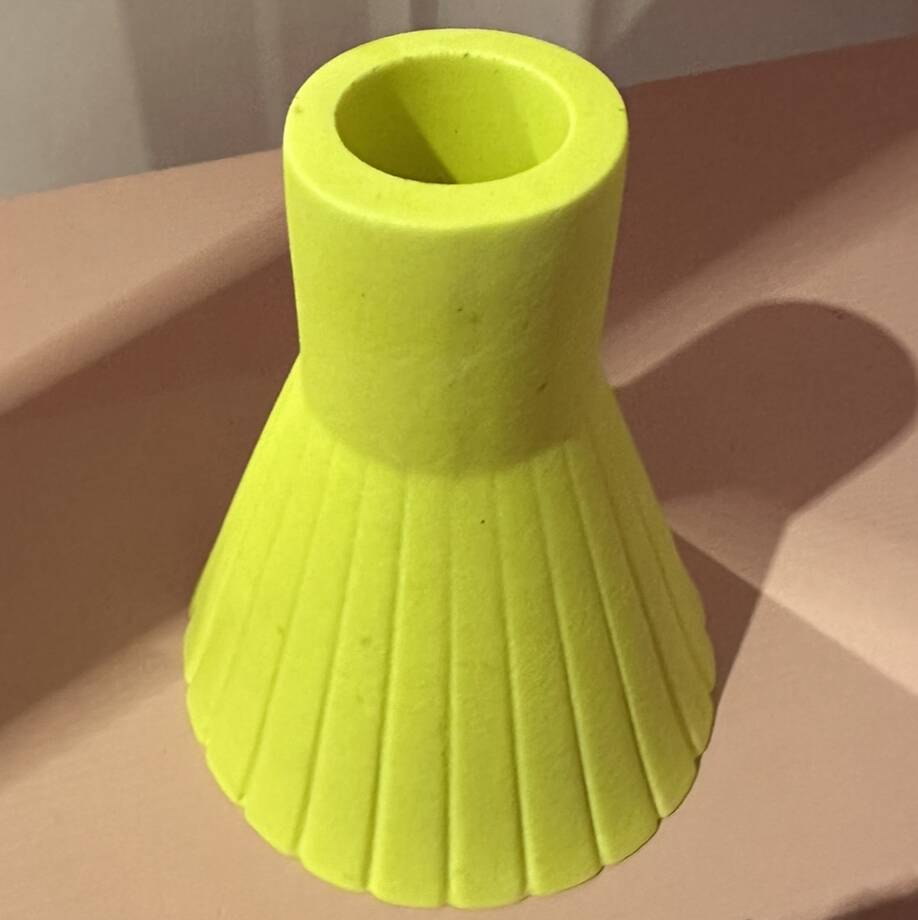 Neon Yellow Vase By Made By Robyn