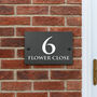 Personalised Classic Slate House Number Sign, thumbnail 2 of 2