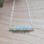 Aquamarine Sterling Silver Necklace, thumbnail 5 of 7