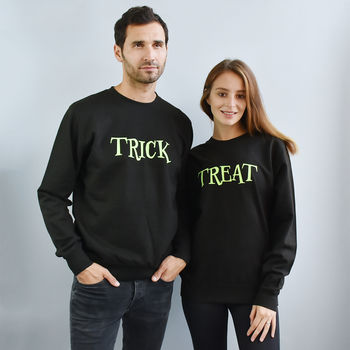 'Trick' Or 'Treat' Halloween Unisex Sweatshirt Set, 3 of 8
