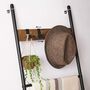 Leaning Ladder Shelf Display Towel Rack Five Tier, thumbnail 7 of 9
