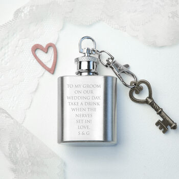 Personalised Silver Plated Lucky Sixpence Hip Flask, 4 of 6