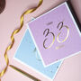 Gold Dust | Personalised Age Foiled Birthday Card, thumbnail 4 of 5