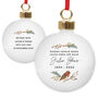 Personalised Robin Christmas Memorial Bauble, thumbnail 2 of 3