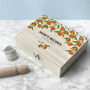 Personalised Orange Grove Recipe Box, thumbnail 3 of 10