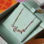 Personalised Name Necklace In Gold And Rose Gold, thumbnail 4 of 12