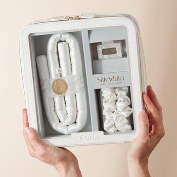 Silk Addict 100% Mulberry Silk Heatless Curlers Set Ivory, 4 of 7