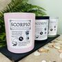 Personalised Scorpio Horoscope Star Sign Candle, thumbnail 1 of 11