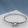 Personalised Sterling Silver Bangle Bracelet, thumbnail 5 of 11
