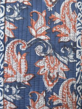 Tote Bag, Beach Bag, Block Print Indian Handbag, Holiday Bag, 5 of 11