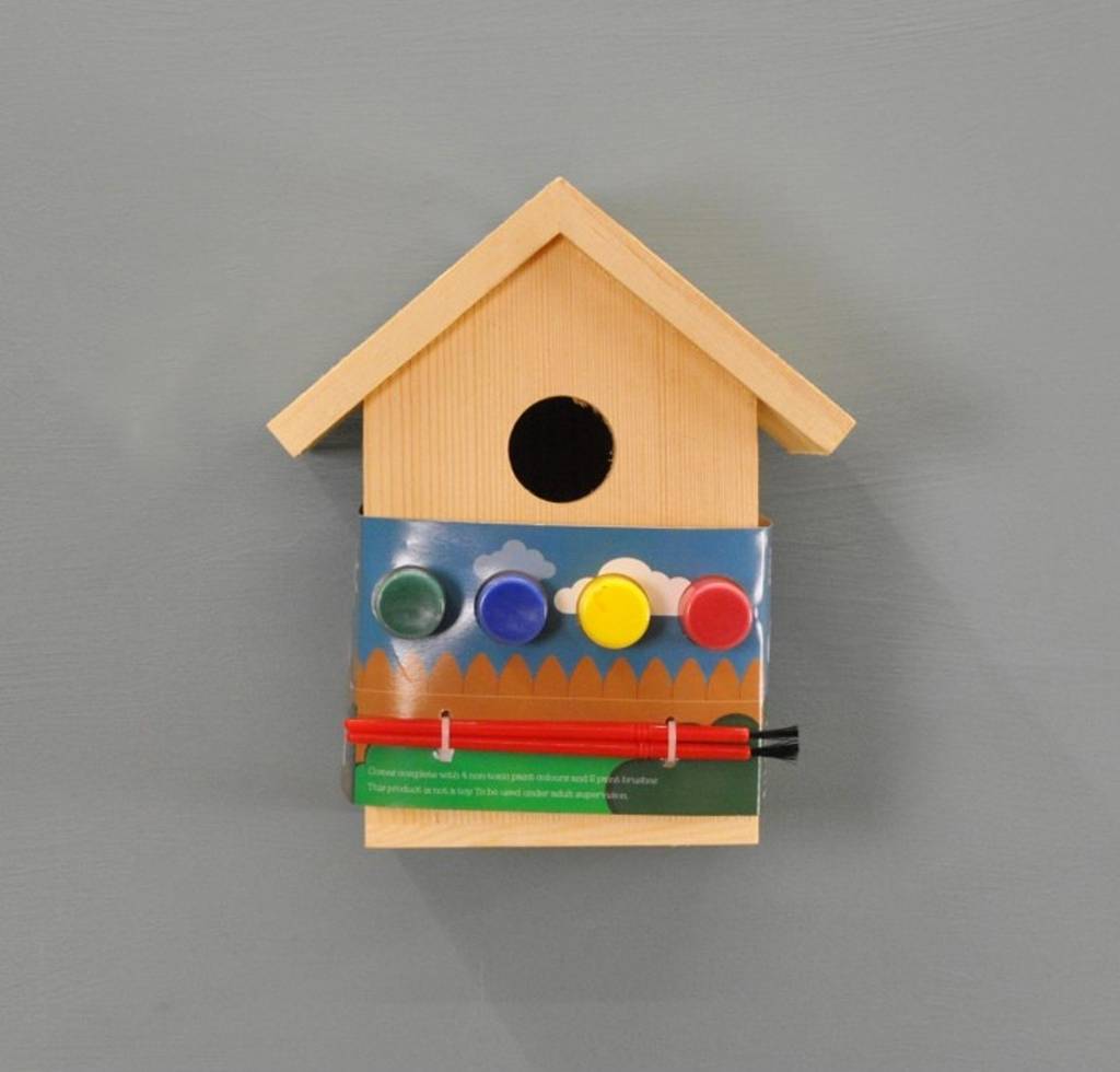 paint your own bird nest box by garden selections