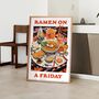 Ramen On A Friday Food Print, thumbnail 1 of 3