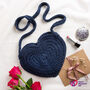 Heart Bag Easy Crochet Kit Heart Research UK Charity, thumbnail 1 of 7