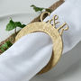 Personalised Monogrammed Wedding Napkin Rings, thumbnail 1 of 3