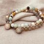 Amazonite Micro Pavé Cz Charm Bracelet, thumbnail 5 of 7