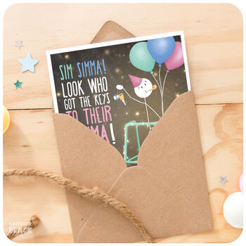 Sim Simma Funny Reggae Birthday Card Brother Sister Friend 30th 40th, 3 of 6