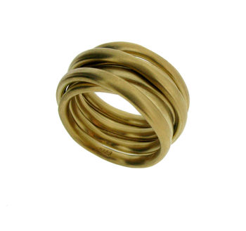 Silver Or Gold Vermeil Coiled Ring By Will Bishop Jewellery Design