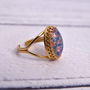 Pink And Blue Fire Opal Ring, thumbnail 4 of 6