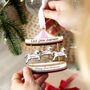 First Christmas Carousel Wooden Hanging Decoration, thumbnail 3 of 4