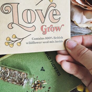 Let Our Love Grow Personalised Seed Packet, 2 of 3