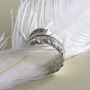 Sterling Silver Feather Ring, thumbnail 2 of 6