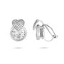 Cushioned Heart Clip On Earrings, thumbnail 3 of 4
