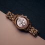 Personalised Pink Wooden Watch For Women – Personalised Natural Wood Timepiece, thumbnail 8 of 8