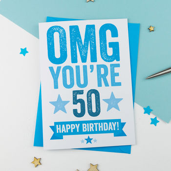 Omg You're 50 Birthday Card, 2 of 3