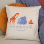 Personalised Baby Animal Cushion Gift For Newborn, thumbnail 1 of 4