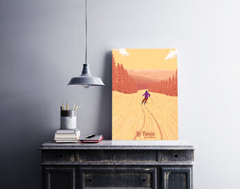 La Tania Ski Resort France Travel Poster Art Print, 4 of 6