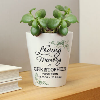 Personalised In Loving Memory Plant Pot, 3 of 5