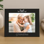 Personalised Black Glass Photo Frame – Grandma Mother's Day, thumbnail 1 of 2