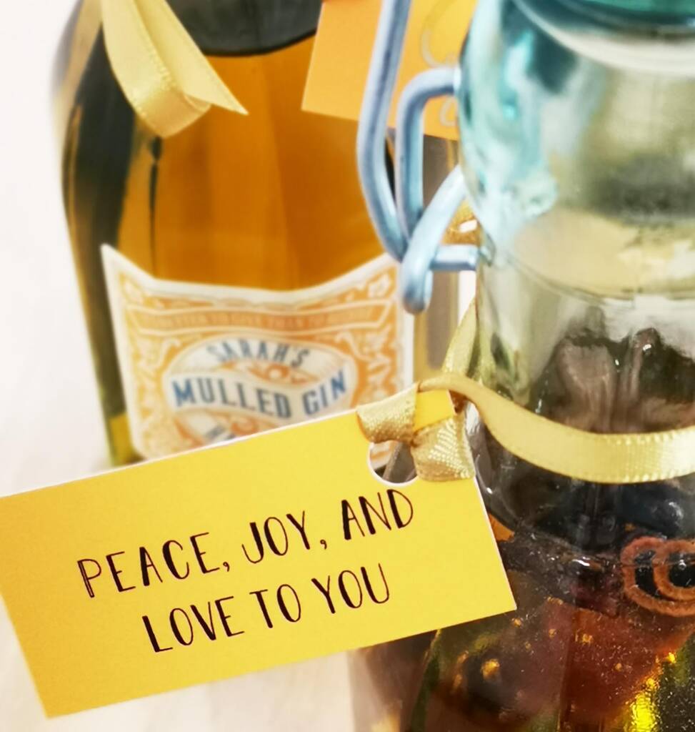 Personalised Gin Bottles With Labels And Tags By Hearth & Heritage | notonthehighstreet.com