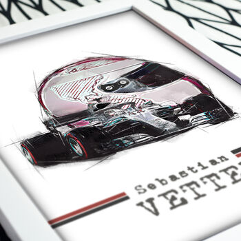 Sebastian Vettel Art Sketch, 3 of 4