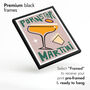 Pornstar Martini Print, Cocktail Illustration Art, thumbnail 4 of 6