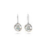 Handmade Sterling Silver Rainbow Moonstone Earrings, thumbnail 4 of 6