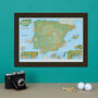 Personalised Scratch Off Spain And Portugal Golf Print, thumbnail 8 of 10