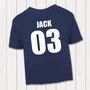 Personalised Scotland Rugby Supporters Baby T Shirts, thumbnail 3 of 3