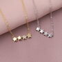 40th Birthday Stars Necklace Sterling Silver, thumbnail 2 of 7