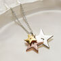 Personalised Mixed Gold Family Star Necklace, thumbnail 1 of 9