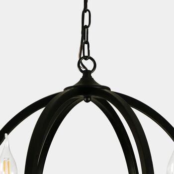 Six Light Candle Style Chandelier, 6 of 8