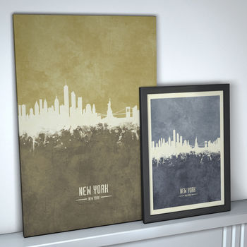 New York Skyline Print And Box Canvas, 7 of 7