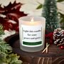 Light For Peace And Quiet Funny Relaxing Christmas Candle Gift, thumbnail 1 of 8