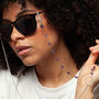Nicla – Amethyst And Silver Dainty Acrylic Glasses Chain, thumbnail 1 of 6