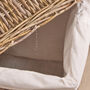 Faya Square Lined Rattan Laundry Basket, thumbnail 5 of 6
