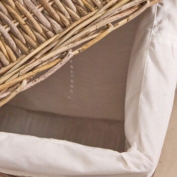 Faya Square Lined Rattan Laundry Basket, 5 of 6