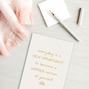 A5 Happier Quote Notebook 100% Recycled, 3 of 3