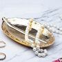 G Decor Ceramic Botanical Gold Catchall Dish And Jewellery Rest Boutique Leaf Tray, thumbnail 1 of 5