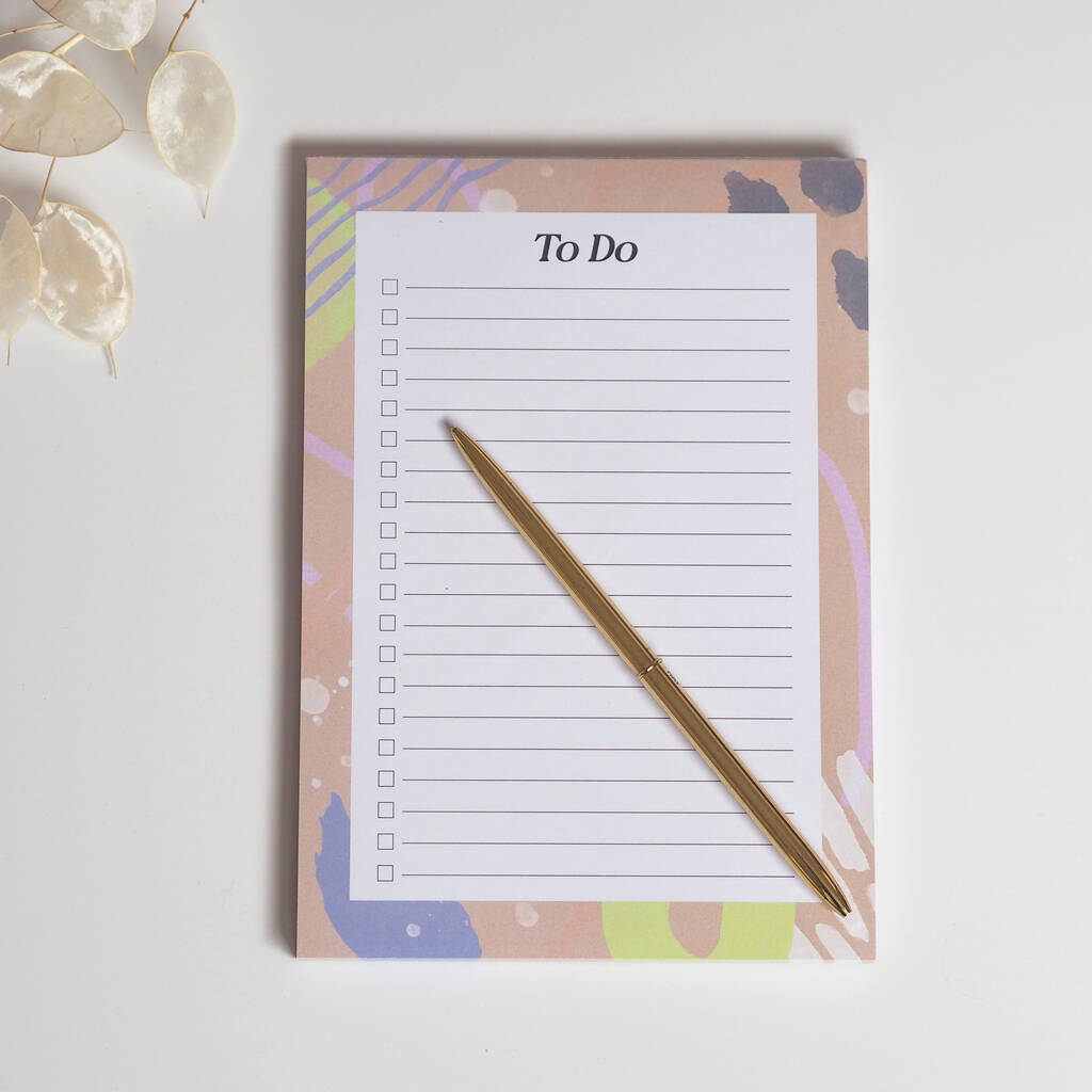 A5 Lined Pink To Do Notepad, 1 of 5